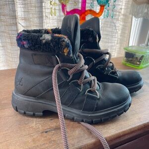 Fluevog Boots with fleece Lining